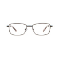 Full Rim Black Vision Male Metal Material Optical Frame Eyewear